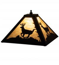 Meyda White 228145 - 12&#34; Square Deer Shade