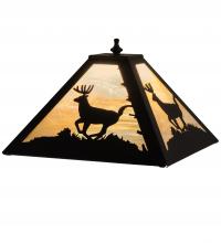 Meyda White 228146 - 12&#34; Square Deer Shade