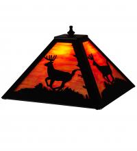 Meyda White 228147 - 12&#34; Square Deer Shade