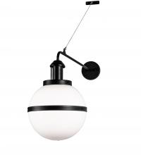 Meyda White 237248 - 12&#34; Wide Bola Equator Wall Sconce