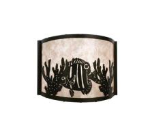 Meyda White 23825 - 11&#34; Wide Tropical Fish Wall Sconce