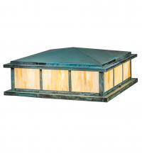 Meyda White 246897 - 34&#34; Square Seneca Double Bar Mission Pier Mount