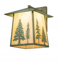 Meyda White 247829 - 16&#34; Wide Stillwater Tall Pines Wall Sconce