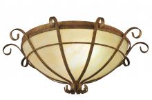 Meyda White 249801 - 24&#34; Wide Florentine Flushmount