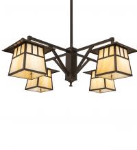 Meyda White 250681 - 47&#34; Wide Stillwater 4 Light Chandelier