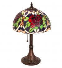 Meyda White 251062 - 17&#34; High Renaissance Rose Accent Lamp