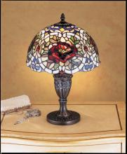 Meyda White 26675 - 18&#34; High Renaissance Rose Accent Lamp