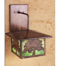 Meyda White 29547 - 10&#34;W Oak Tree Lantern Wall Sconce