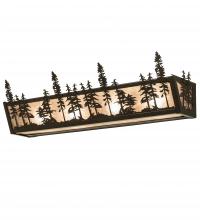Meyda White 31360 - 30&#34; Wide Tall Pines Vanity Light