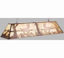 Meyda White 50123 - 72&#34; Long Deer at Lake Oblong Pendant