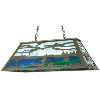 Meyda White 50666 - 33&#34; Long Loon Oblong Pendant