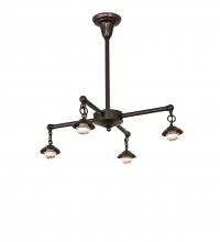 Meyda White 62742 - 26&#34; Wide Craftsman 4 Light Chandelier Hardware