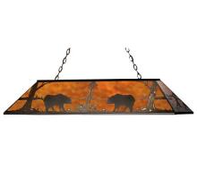 Meyda White 65415 - 72&#34;L Bear at Lake Oblong Pendant