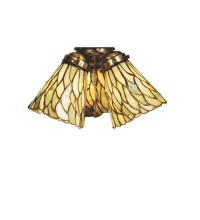 Meyda White 65623 - 5&#34;W Willow Jadestone Fan Light Shade