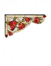 Meyda White 67138 - 23&#34;W X 13&#34;H Bed of Roses Left Corner Bracket