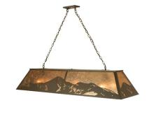Meyda White 72323 - 61&#34; Long Mountain Range Oblong Pendant