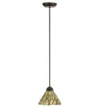 Meyda White 73652 - 8&#34;W Willow Jadestone Mini Pendant