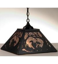 Meyda White 73908 - 16&#34;Sq Loon Pendant