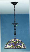 Meyda White 82121 - 22&#34; Wide Nouveau Lily Pendant