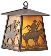 Meyda White 82672 - 7.5&#34;W Cowboy Hanging Wall Sconce